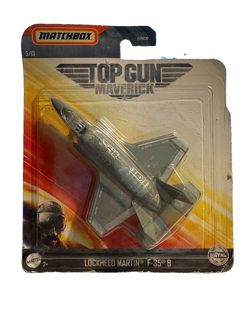 Rare Matchbox Sky Busters TOP GUN Maverick LOCKHEED MARTIN F-35 B -5/13✈️ htf